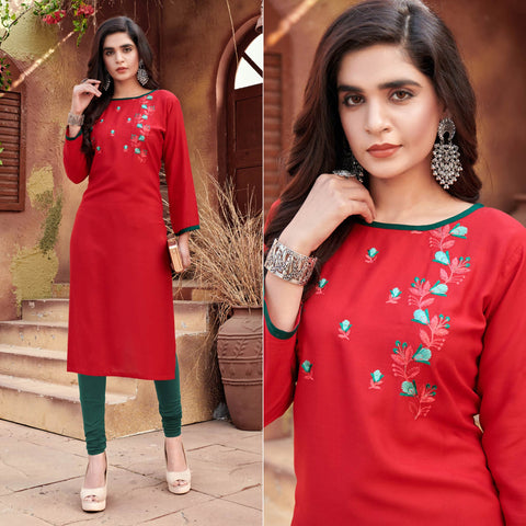 Red Silk Kurta With Salwar at Rs 4999.00 | Silk Kurtis | ID: 27379958348